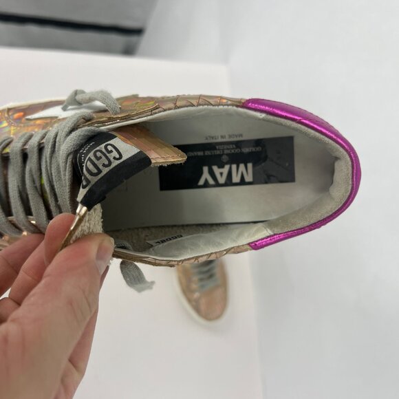 Golden Goose May sneakers. Disco iridescent gold. Size 39. - Picture 11 of 13